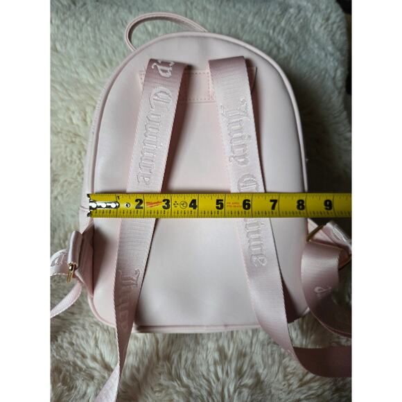 Juicy Couture Upgrade U Baby Pink Mini Backpack Purse Gold heart charm